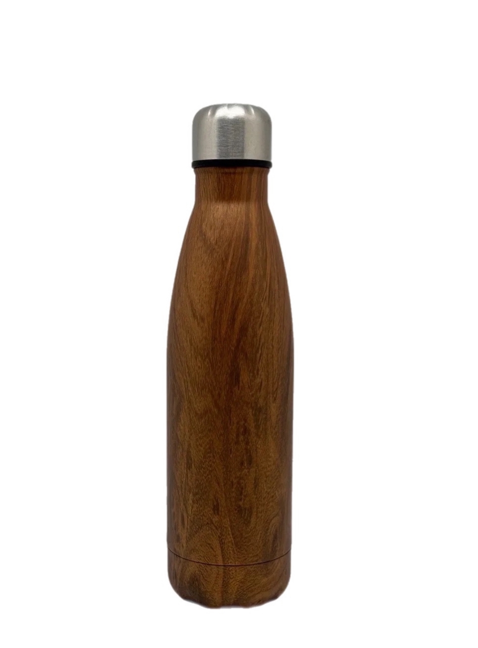 Термобутылка для воды и чая 0,5 л (thermos_wood)