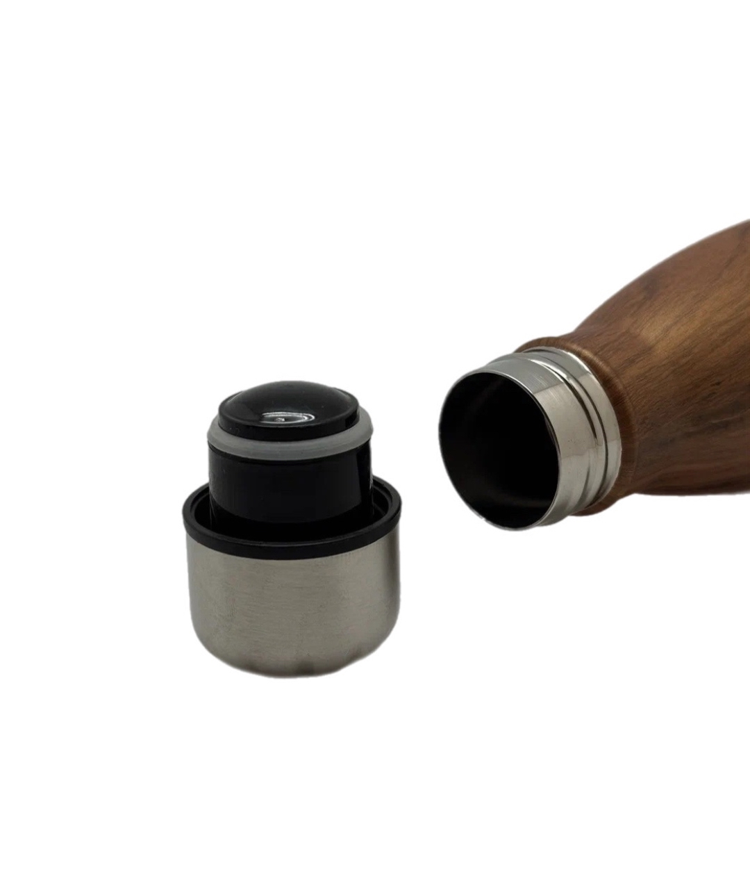 Термобутылка для воды и чая 0,5 л (thermos_wood)