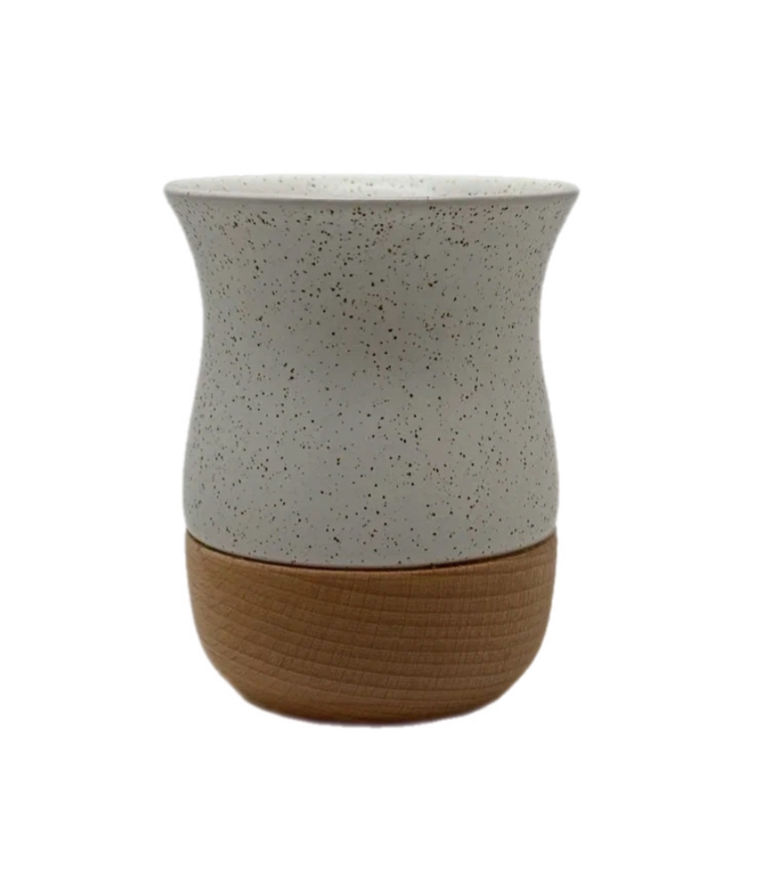 Камионерос керамика и дерево белый, 260 мл