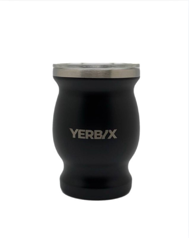 Калабас, металл, черный, 250 мл