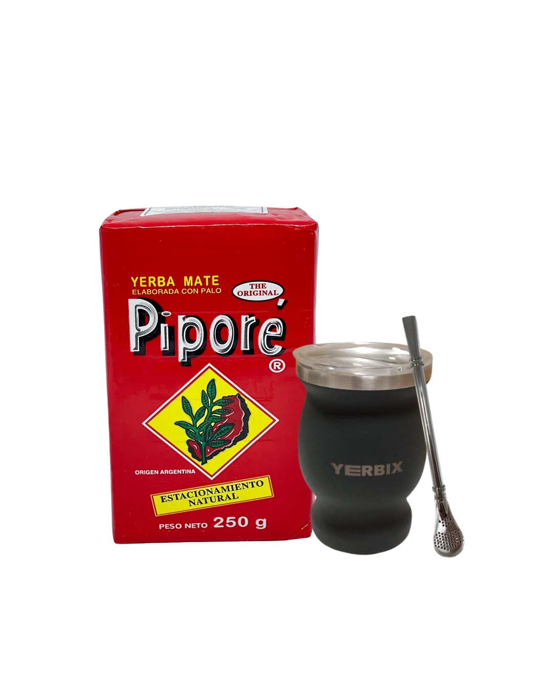 Набор с Pipore Tradicional, 250 гр. бомбильей и серым калабасом