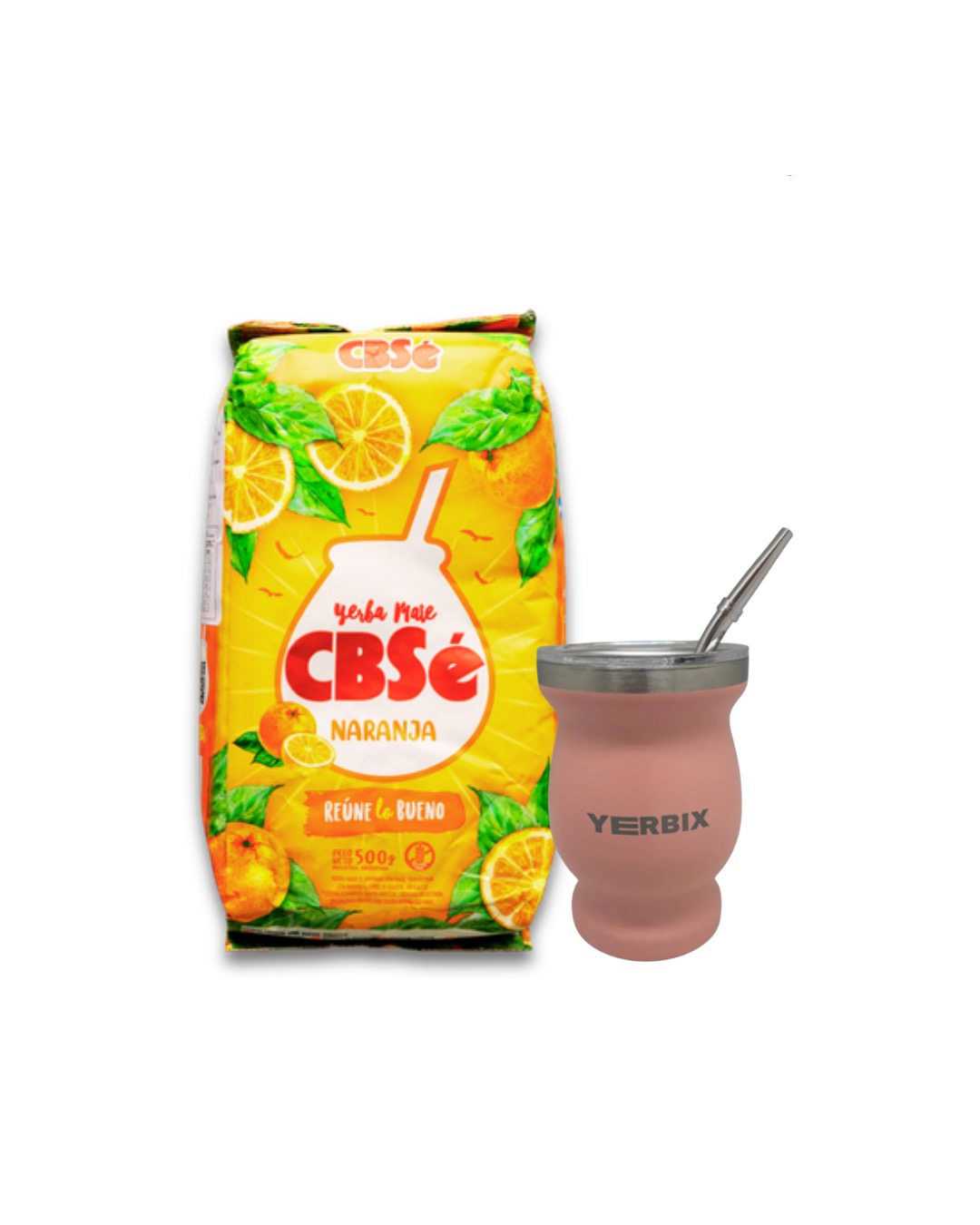 Набор с CBSe - Naranja, 500 гр. бомбильей и розовым калабасом