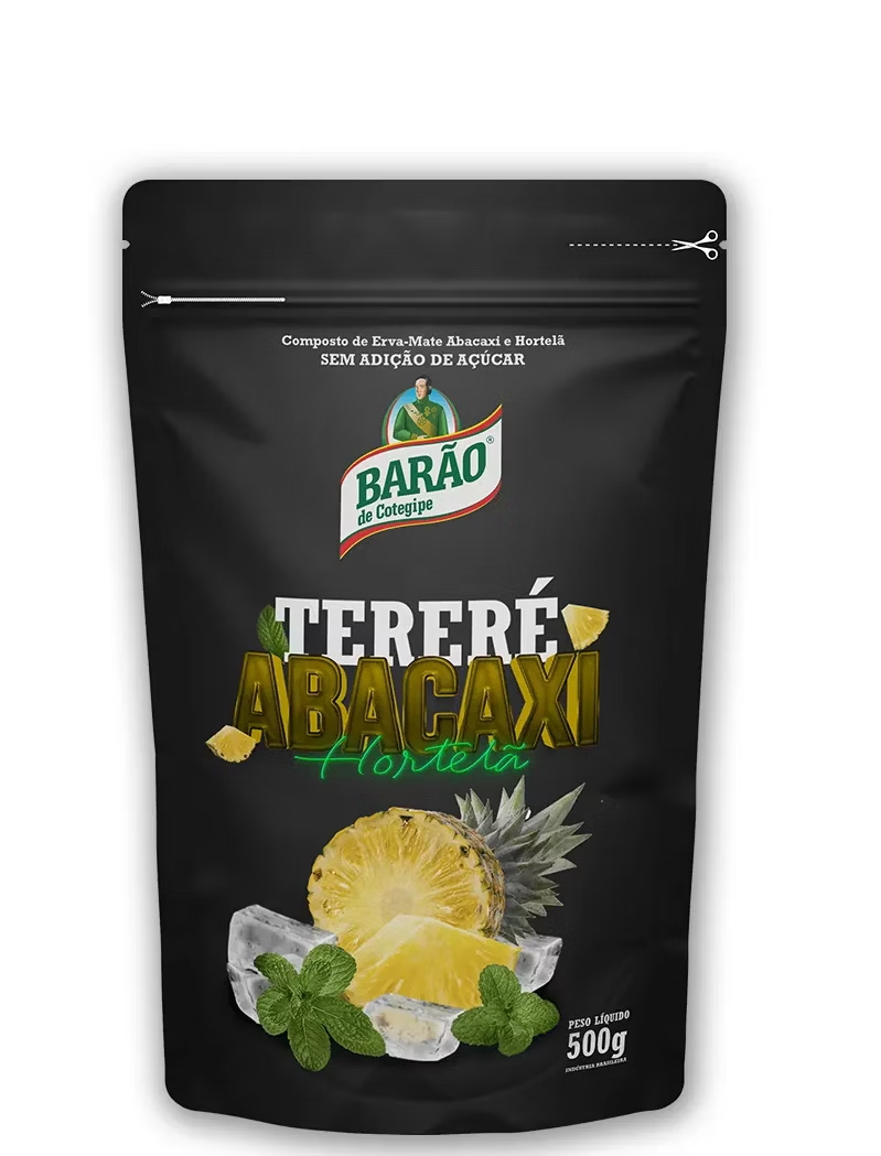 Barao Terere Pineapple with Mint (black zip bag), 500 гр.