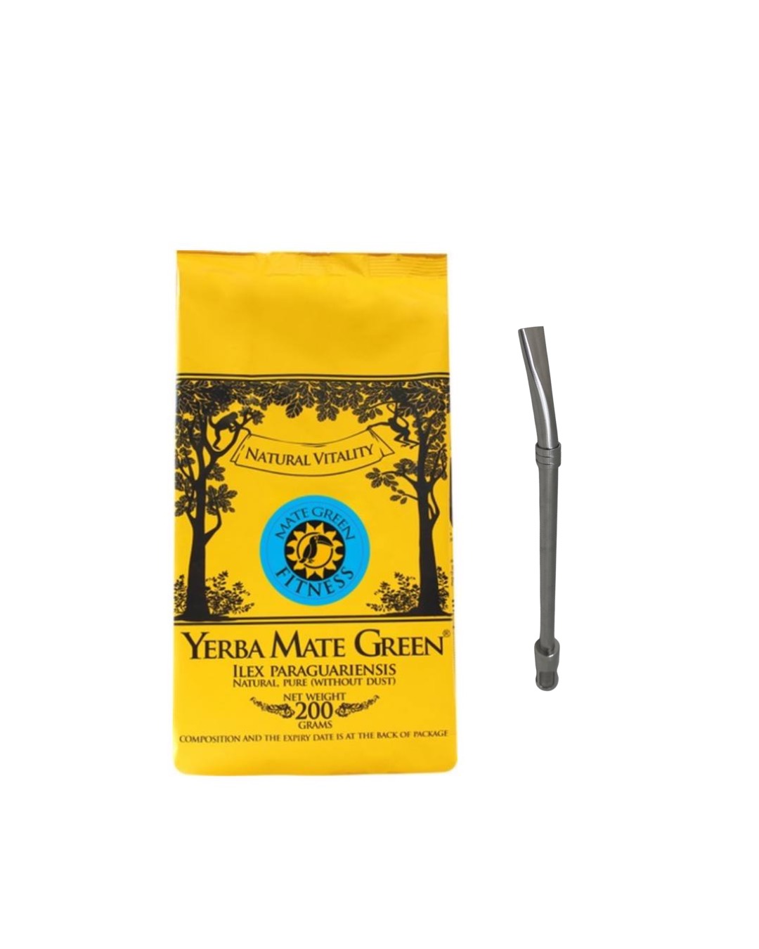 Набор с Mate Green FITNESS, 200 гр со Stanley бомбильей