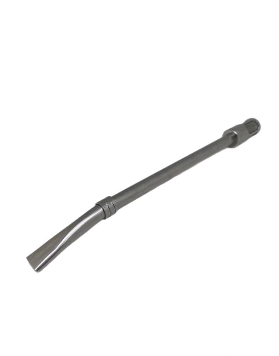 Bombilla with filter, silver, 19 cm