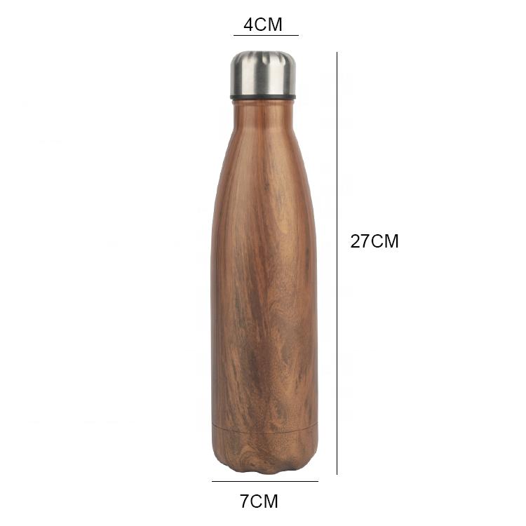 Термобутылка для воды и чая 0,5 л (thermos_wood)