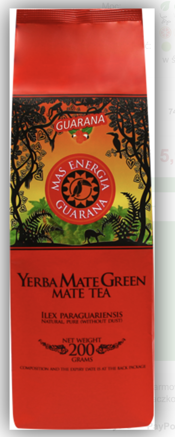 Mate Green MAS ENERGIA GUARANA, 200гр