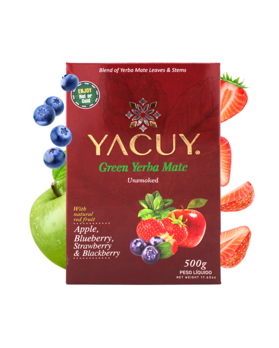 Yacuy Green Yerba Mate RED FRUITS, 500гр